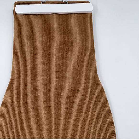 NWT Babaton Saville Sculpt Knit Tube Dress Brown Size XS - Picture 2 of 3